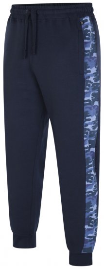 Kam Jeans 236 Panelled Camo Jog Bottoms Navy - Pantalones y cortos de chándal - Pantalones y Pantalones cortos de chándal - 2XL-12XL