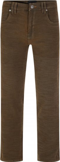 Kam Jeans 264 Slub Weave 5 Pocket Stretch Pants Brown - Vaqueros & pantalones - Vaqueros y Pantalones - W40-W70