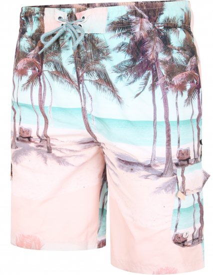 Kam Jeans 3000 Palm Print Cargo Swimshorts - Ropa interior - Ropa interior 2XL-8XL