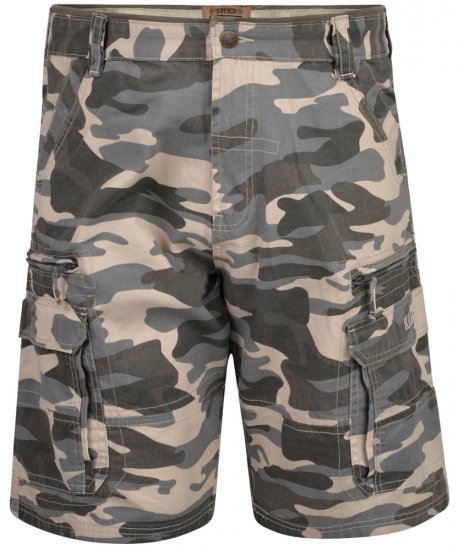 Kam Jeans 329 Short Charcoal Camo - Pantalones cortos - Pantalones cortos W40-W60