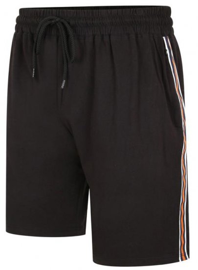 Kam Jeans 3300 Jog Shorts with Side Tape Black - Pantalones y cortos de chándal - Pantalones y Pantalones cortos de chándal - 2XL-12XL