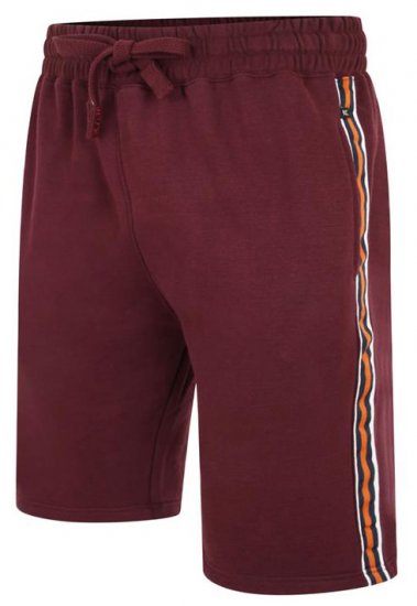 Kam Jeans 3300 Jog Shorts with Side Tape Burgundy - Pantalones y cortos de chándal - Pantalones y Pantalones cortos de chándal - 2XL-12XL