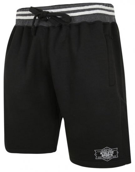 Kam Jeans 3301 Athletic Sports Jog Shorts Black - Pantalones y cortos de chándal - Pantalones y Pantalones cortos de chándal - 2XL-12XL