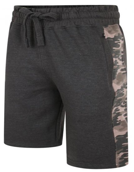 Kam Jeans 3303 Camo Panelled Jog Shorts Charcoal - Pantalones y cortos de chándal - Pantalones y Pantalones cortos de chándal - 2XL-12XL