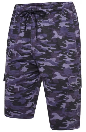 Kam Jeans 3306 Cargo Camo Lounge Shorts Navy - Pantalones y cortos de chándal - Pantalones y Pantalones cortos de chándal - 2XL-12XL