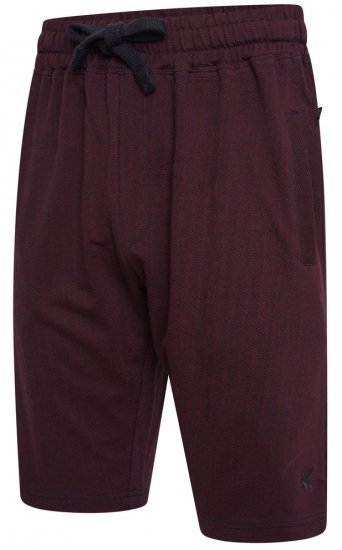 Kam Jeans 3307 Terry Herringbone Sweatshorts Burgundy - Pantalones y cortos de chándal - Pantalones y Pantalones cortos de chándal - 2XL-12XL