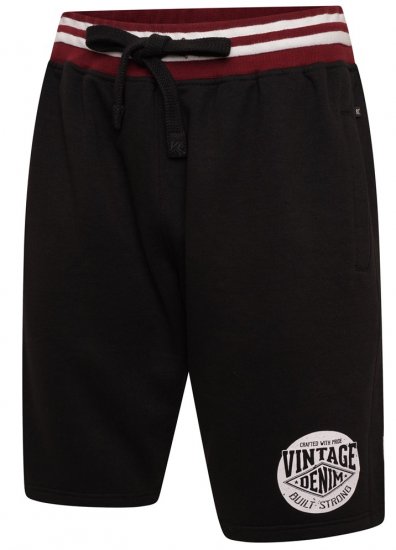 Kam Jeans 3309 Vintage Denim Jog Shorts Black - Pantalones y cortos de chándal - Pantalones y Pantalones cortos de chándal - 2XL-12XL
