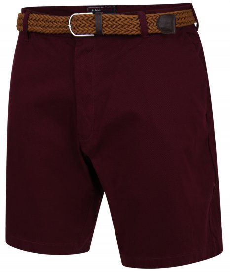 Kam Jeans 339 Dress Shorts Burgundy - Pantalones cortos - Pantalones cortos W40-W60