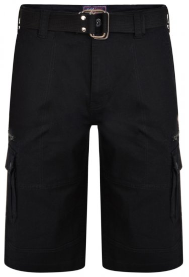 Kam Jeans 343 Cargoshorts Black - Pantalones cortos - Pantalones cortos W40-W60