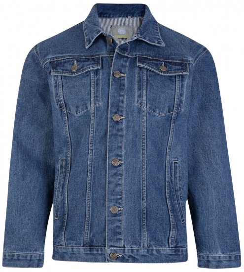 Kam Jeans Western Denim Jacket Blue - Chaquetas - Chaquetas Tallas Grandes 2XL-8XL