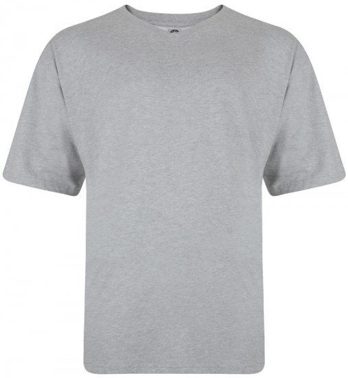 Kam Jeans V-neck T-shirt Grey - Camisetas - Camisetas - 2XL-14XL