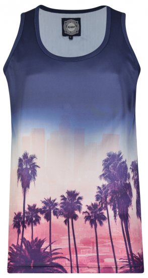 Kam Jeans 5250 Tank Top Navy - Camisetas - Camisetas - 2XL-14XL