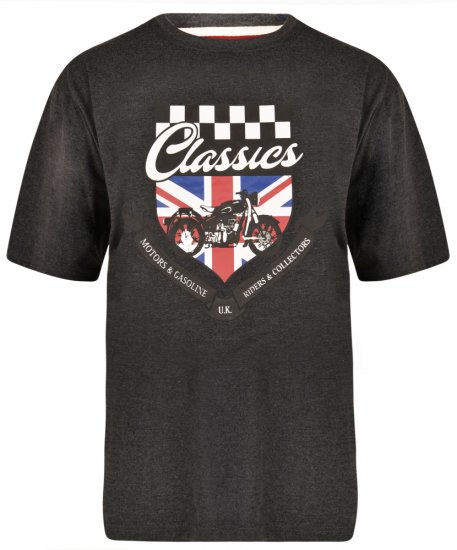 Kam Jeans 5280 T-shirt Charcoal - Camisetas - Camisetas - 2XL-14XL