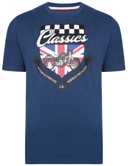 Kam Jeans 5280 T-shirt Navy - Camisetas - Camisetas - 2XL-14XL