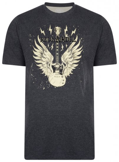 Kam Jeans 5283 T-shirt Charcoal - Camisetas - Camisetas - 2XL-14XL