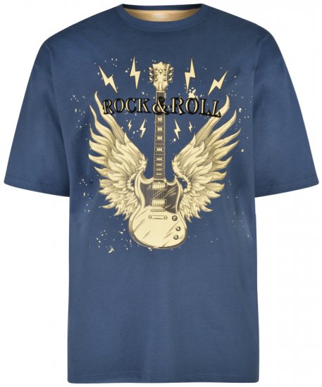 Kam Jeans 5283 T-shirt Navy - Camisetas - Camisetas - 2XL-14XL