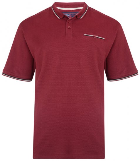 Kam Jeans 5291 Polo Burgundy - Polos - Polos 2XL-8XL