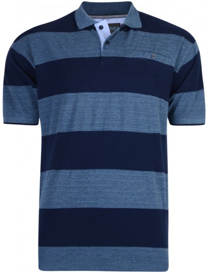 Kam Jeans 5292 Polo Denim Blue - Polos - Polos 2XL-8XL