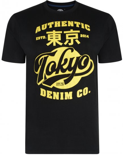 Kam Jeans 5296 T-shirt Black - Camisetas - Camisetas - 2XL-14XL