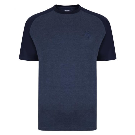 Kam Jeans 5314 Raglan T-Shirt Charcoal/Insignia Twin Pack - Camisetas - Camisetas - 2XL-14XL