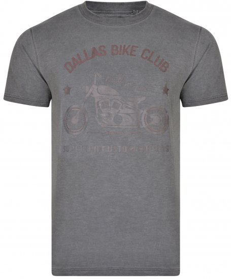 Kam Jeans 5316 Dallas Bike Club T-shirt Charcoal - Camisetas - Camisetas - 2XL-14XL