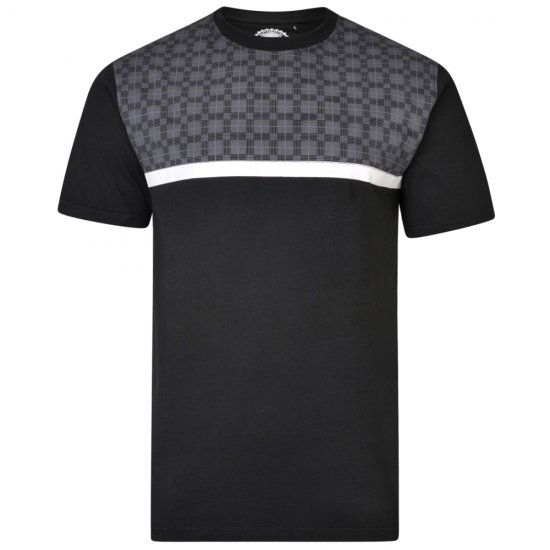Kam Jeans 5347 Twin pack T-shirt Black/Denim - Camisetas - Camisetas - 2XL-14XL