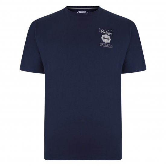 Kam Jeans 5348 T-shirt Vintage/Denim Twin Pack - Camisetas - Camisetas - 2XL-14XL