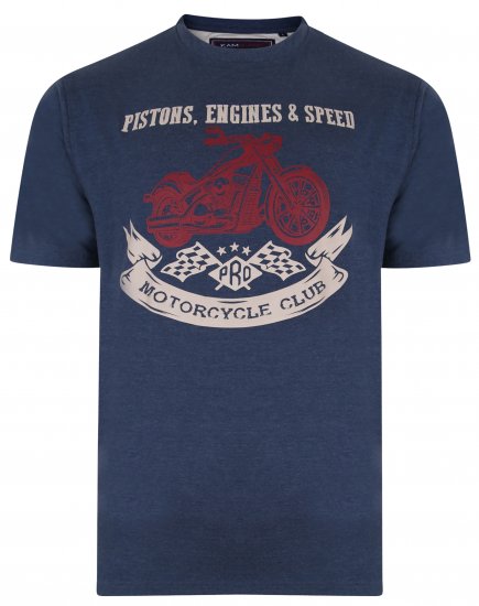 Kam Jeans 5351 Piston Motors Club T-shirt Insignia - Camisetas - Camisetas - 2XL-14XL