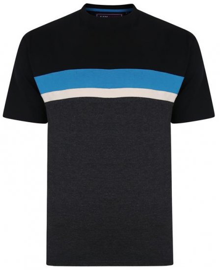 Kam Jeans 5356 Cut&Saw T-shirt Black - Camisetas - Camisetas - 2XL-14XL