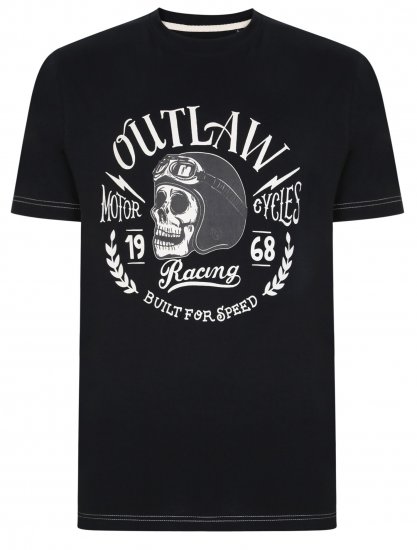 Kam Jeans 5391 Outlaws Skull Print T-Shirt - Camisetas - Camisetas - 2XL-14XL
