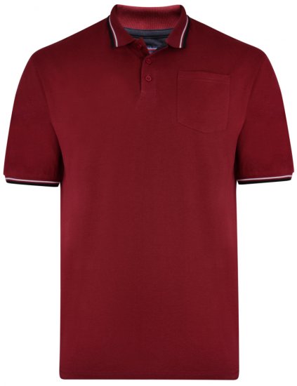 Kam Jeans 5400 Polo Burgundy - Polos - Polos 2XL-8XL