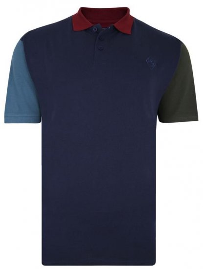Kam Jeans 5437 Block Panel Pique Polo - Polos - Polos 2XL-8XL