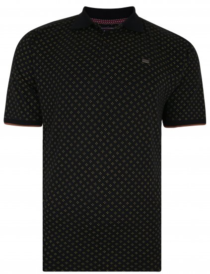 Kam Jeans 5440 Dobby Print Polo - Polos - Polos 2XL-8XL