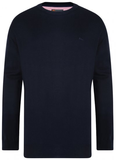 Kam Jeans Knitted Sweater Navy - Sudaderas - Sudaderas 2XL-12XL