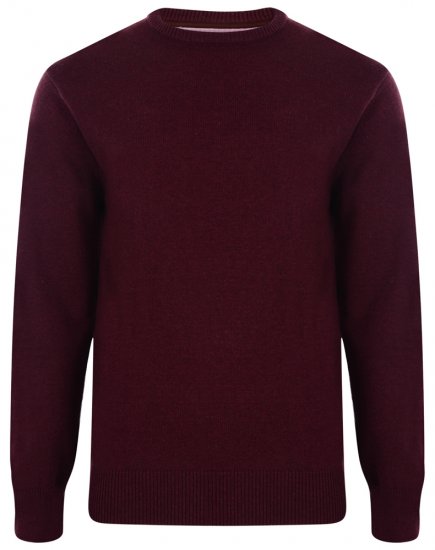 Kam Jeans Knitted Sweater Burgundy - Sudaderas - Sudaderas 2XL-12XL