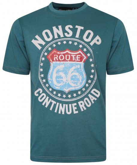 Kam Jeans 5708 Route 66 T-Shirt Pacific - Camisetas - Camisetas - 2XL-14XL