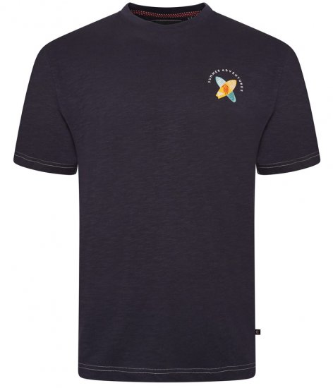Kam Jeans 5709 Summer Adventure Print Tee Indigo - Camisetas - Camisetas - 2XL-14XL