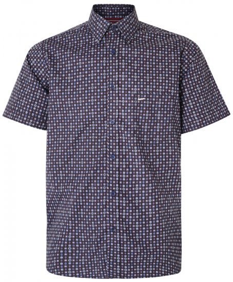 Kam Jeans 6188 Short Sleeve Shirt Navy - Camisas - Camisas 2XL-10XL