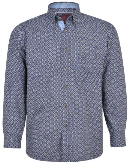 Kam Jeans 6196 LS Paisley Print Shirt - Camisas - Camisas 2XL-10XL