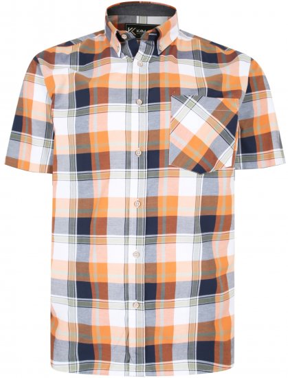 Kam Jeans 6216 Large Check Shirt Rust - Camisas - Camisas 2XL-10XL