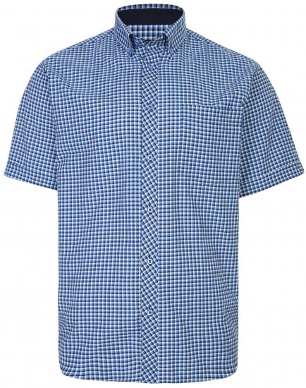 Kam Jeans 6219 Short sleeve Shirt Navy - Camisas - Camisas 2XL-10XL