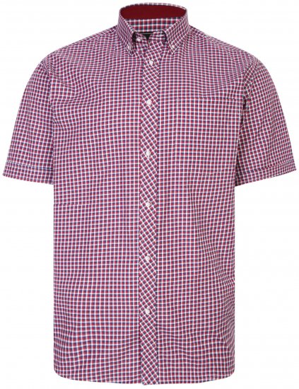 Kam Jeans 6219 Short sleeve Shirt Red - Camisas - Camisas 2XL-10XL
