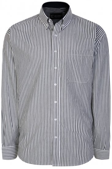 Kam Jeans 6245 Long Sleeve Shirt Navy - Camisas - Camisas 2XL-10XL