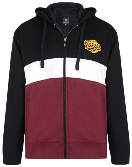 Kam Jeans 7002 Hoodie Burgundy - Sudaderas - Sudaderas 2XL-12XL