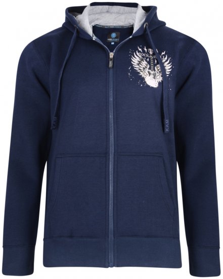 Kam Jeans 7003 Hoodie Navy - Sudaderas - Sudaderas 2XL-12XL
