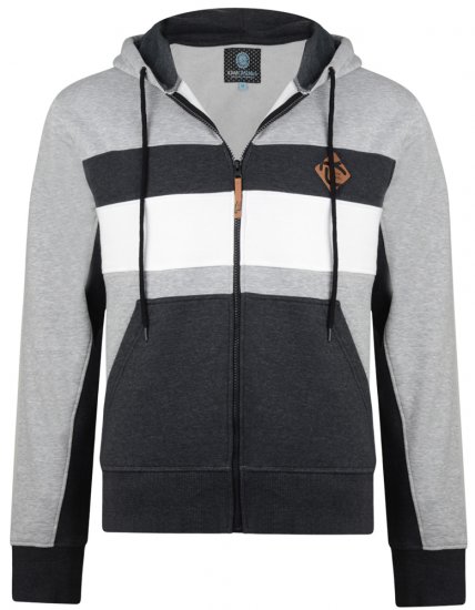 Kam Jeans 701 Cut and Sew Hoodie Grey - Sudaderas - Sudaderas 2XL-12XL