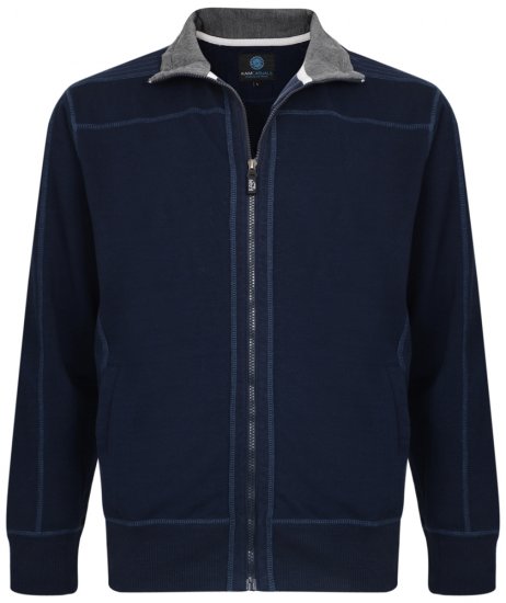 Kam Jeans 7011 Full Zip Sweat Navy - Sudaderas - Sudaderas 2XL-12XL