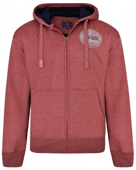 Kam Jeans 7025 Sherpa lined Hoodie Cordovan - Sudaderas - Sudaderas 2XL-12XL