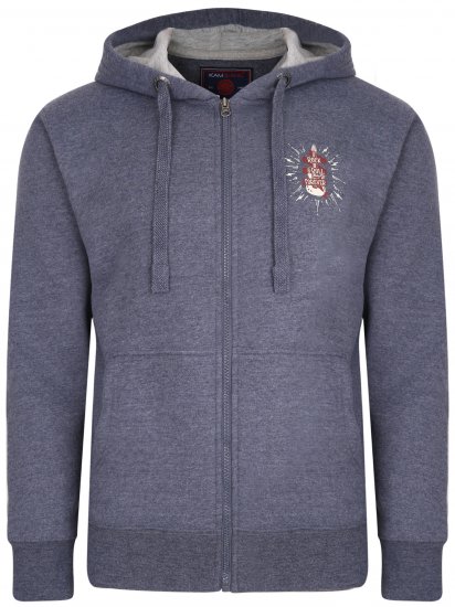 Kam Jeans 7029 Hoodie Indigo - Sudaderas - Sudaderas 2XL-12XL