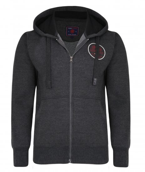 Kam Jeans 7030 Hoody Charcoal - Sudaderas - Sudaderas 2XL-12XL